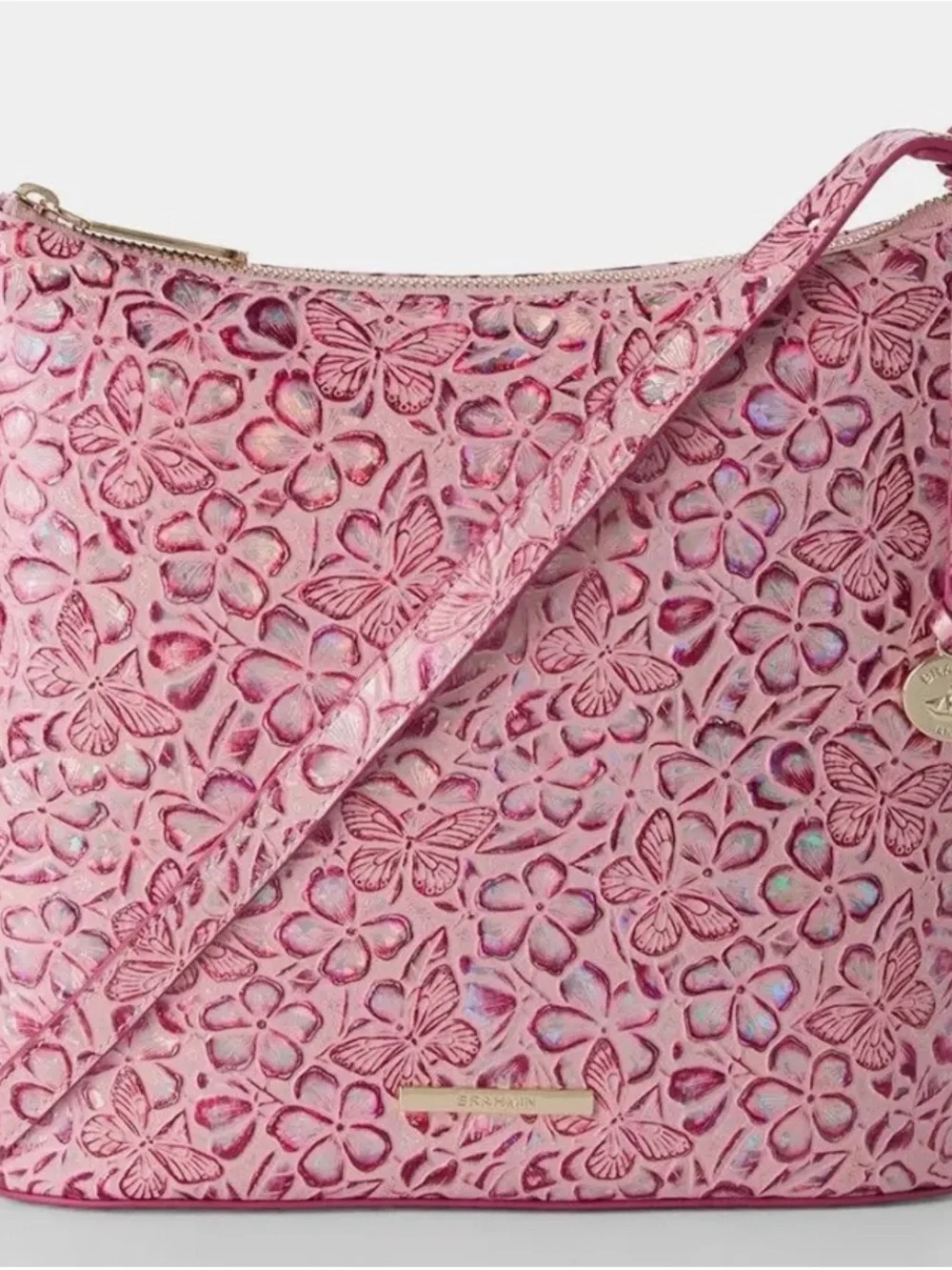 Brahmin-Katie-Fearless Pink Ainsley Cross Body - Picture 2 of 3